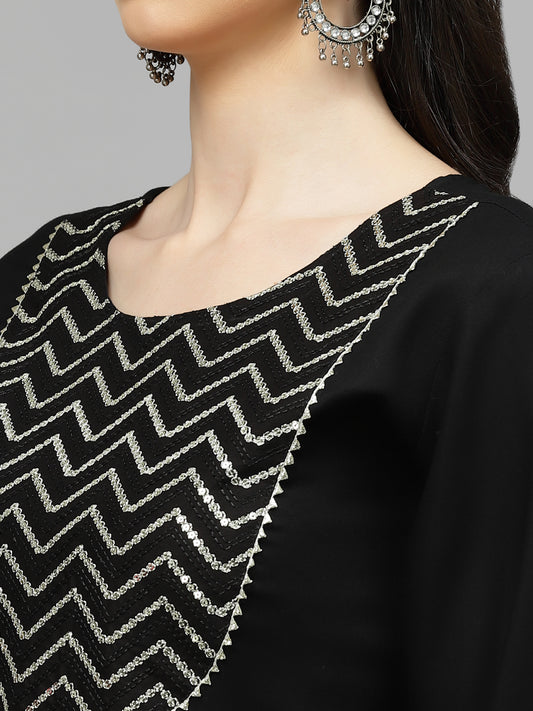 Embellished Rayon Anarkali kurta