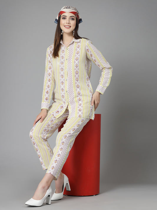 Stylum Women's Printed Rayon Co-Ord Set (CSMISU)