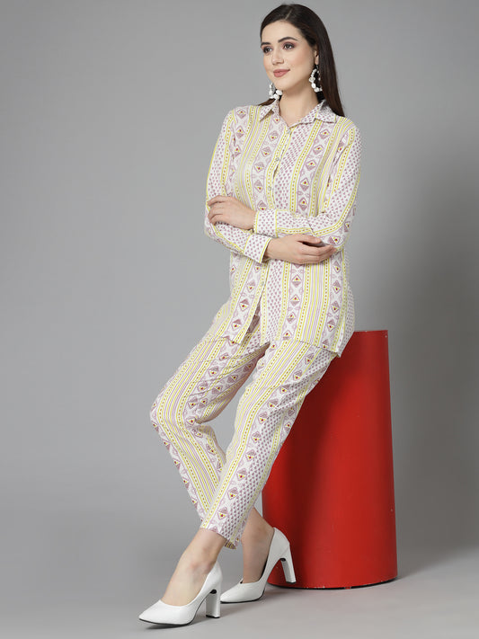 Stylum Women's Printed Rayon Co-Ord Set (CSMISU)