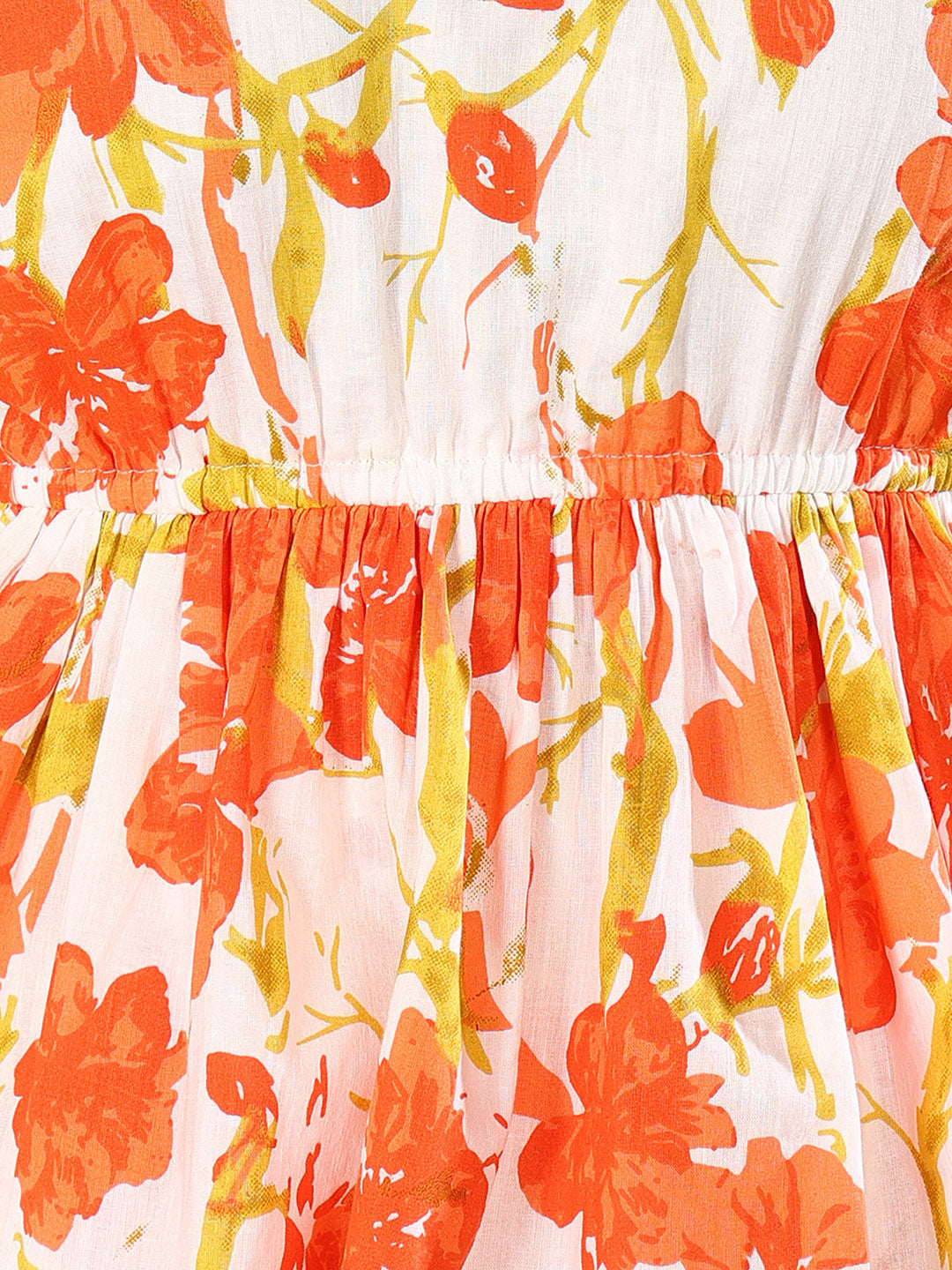 Stylum Women's Orange Floral Printed Cotton Co-ords Set (CSORNGROOSTER)