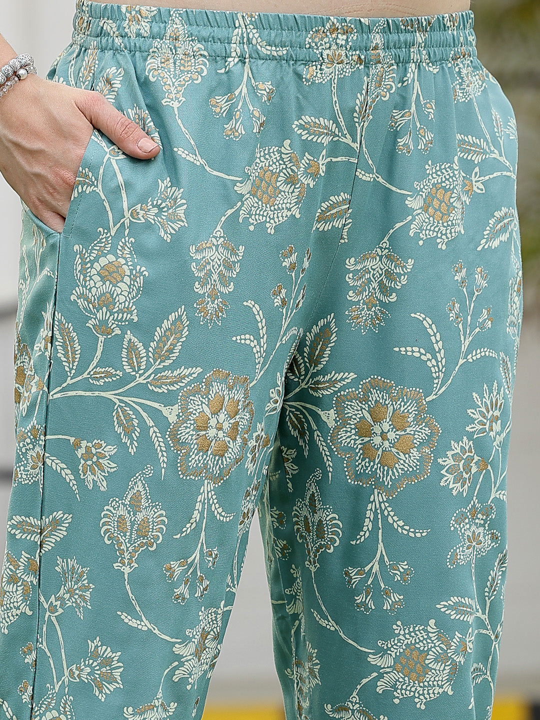 Stylum Women's Floral Printed Rayon Co-Ord Set (CSSALCONAQUA)