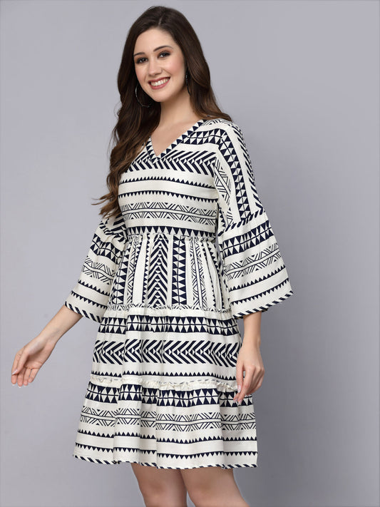 Rayon Tiered dress