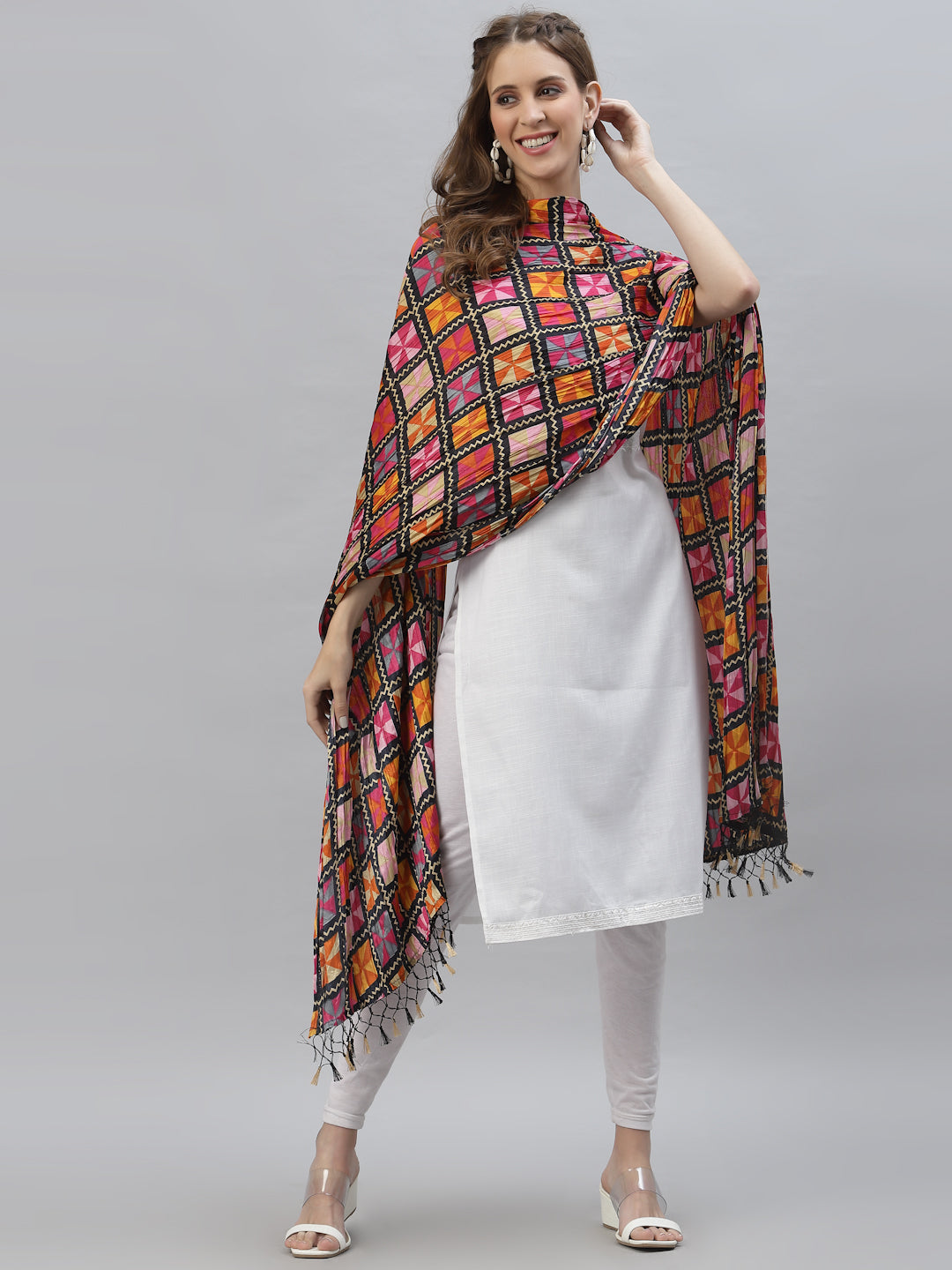 Printed Silk Blend Dupatta