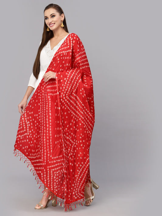 Print Silk Blend Dupatta