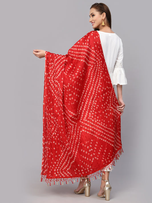 Print Silk Blend Dupatta
