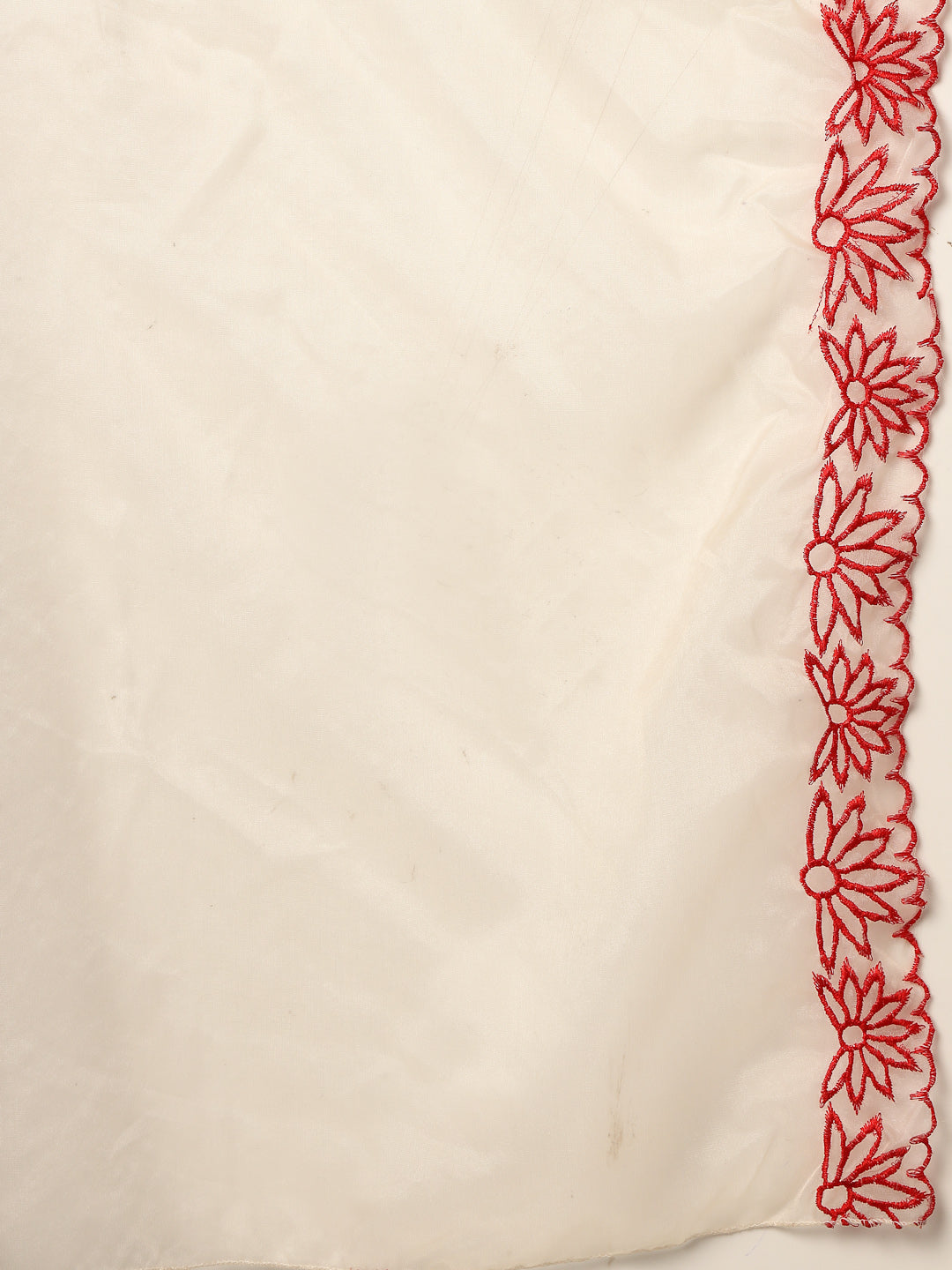 Stylum Women's Red Solid & Embroidered Rayon Straight Kurta Pant Dupatta Set (KPDREDBELL)