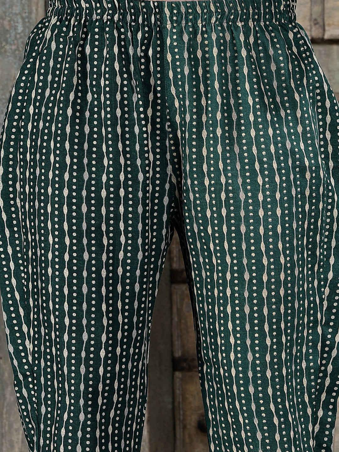 Stylum Women's Floral Printed Cotton Blend Straight Kurta Pant Dupatta Set (KPDTIGERGREEN)