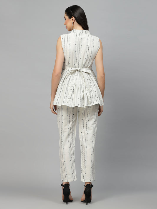 Stylum Women's Printed Cotton Blend Co-Ord set (LOKU)