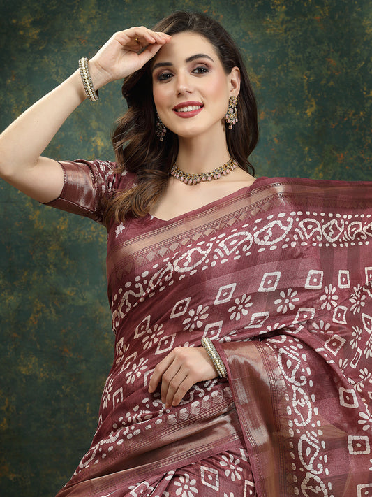 Cotton Blend Saree