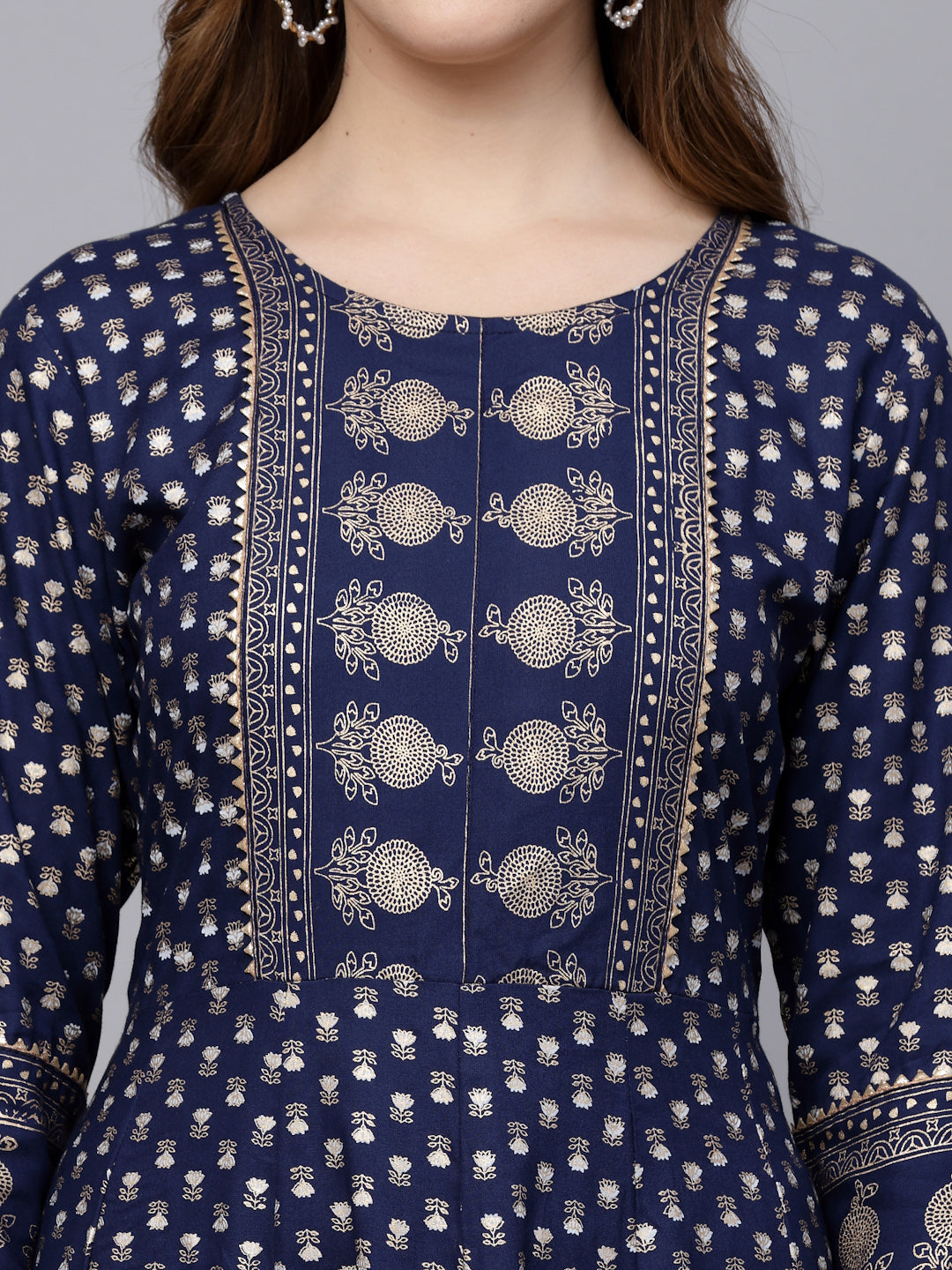 Printed Rayon Anarkali Kurta