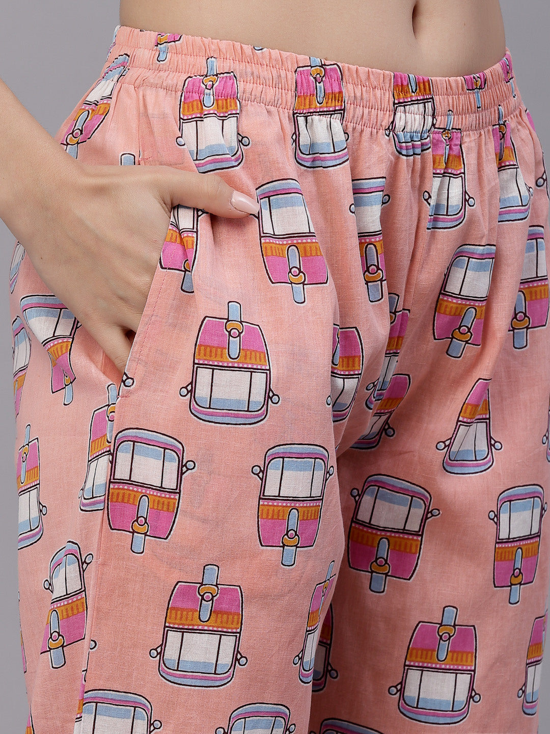 Stylum Women's Printed Cotton Night Suit (NISTAUTO)