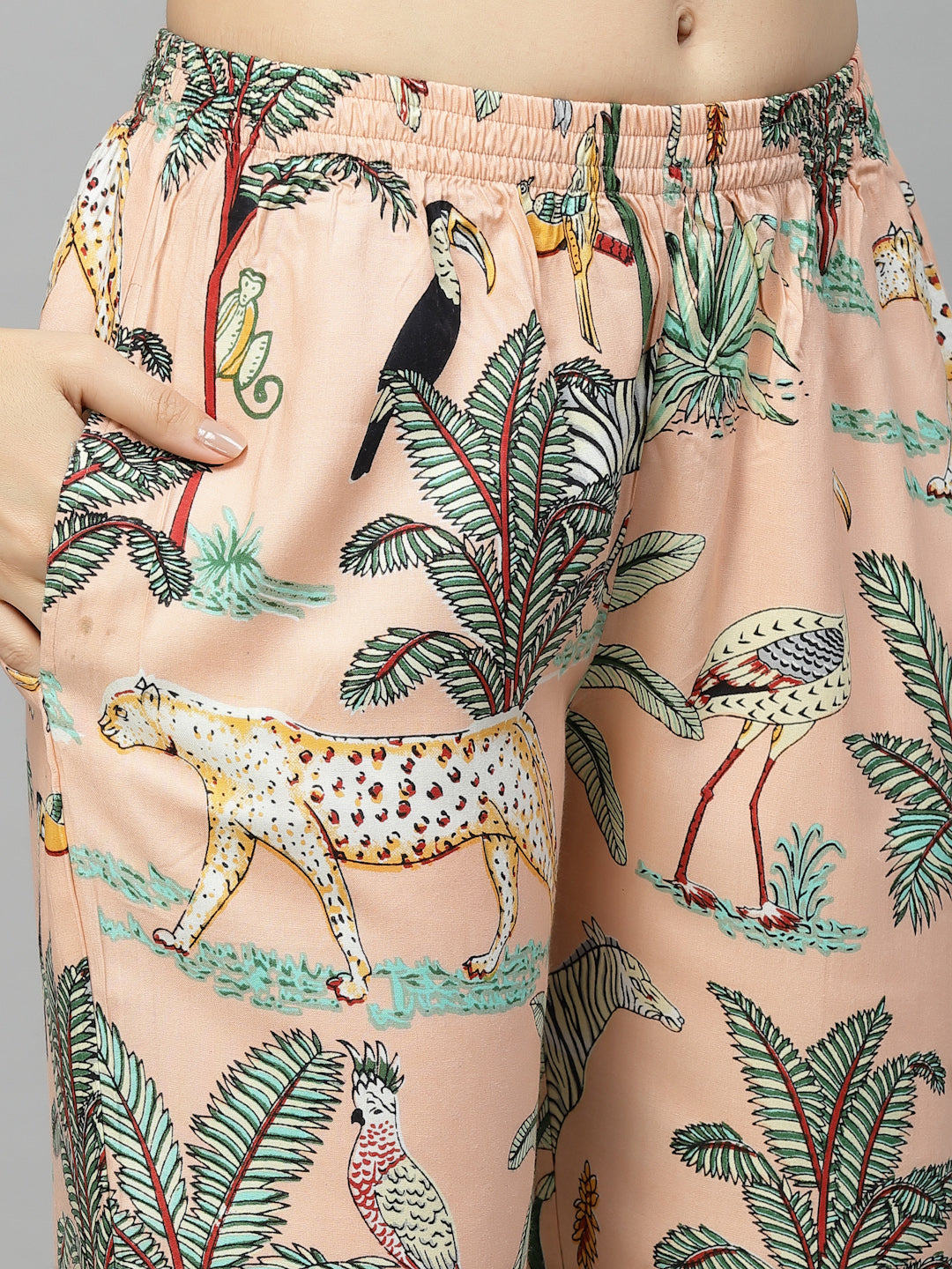 Animal Rayon Printed Night Suit