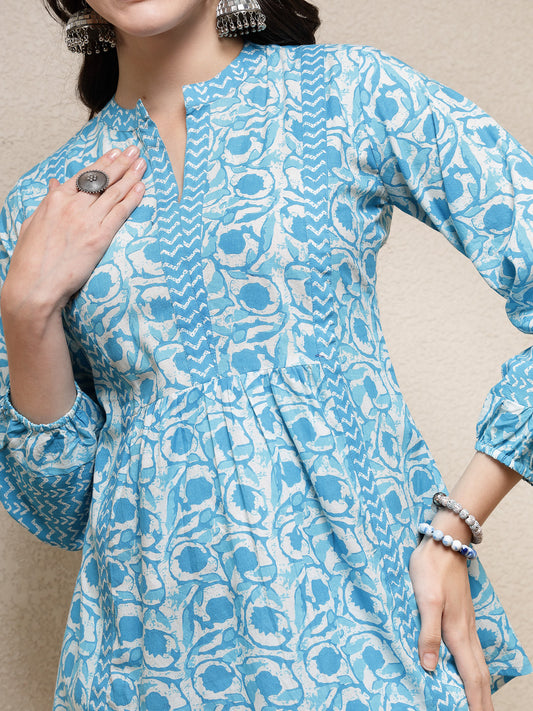 Stylum Women's Floral Printed Cotton Top (SKYTOPVENUS)