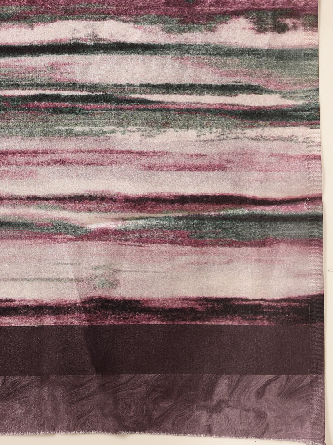 Stylum Women's Marble Print Satin Saree (SRMARBLEPURPLE)