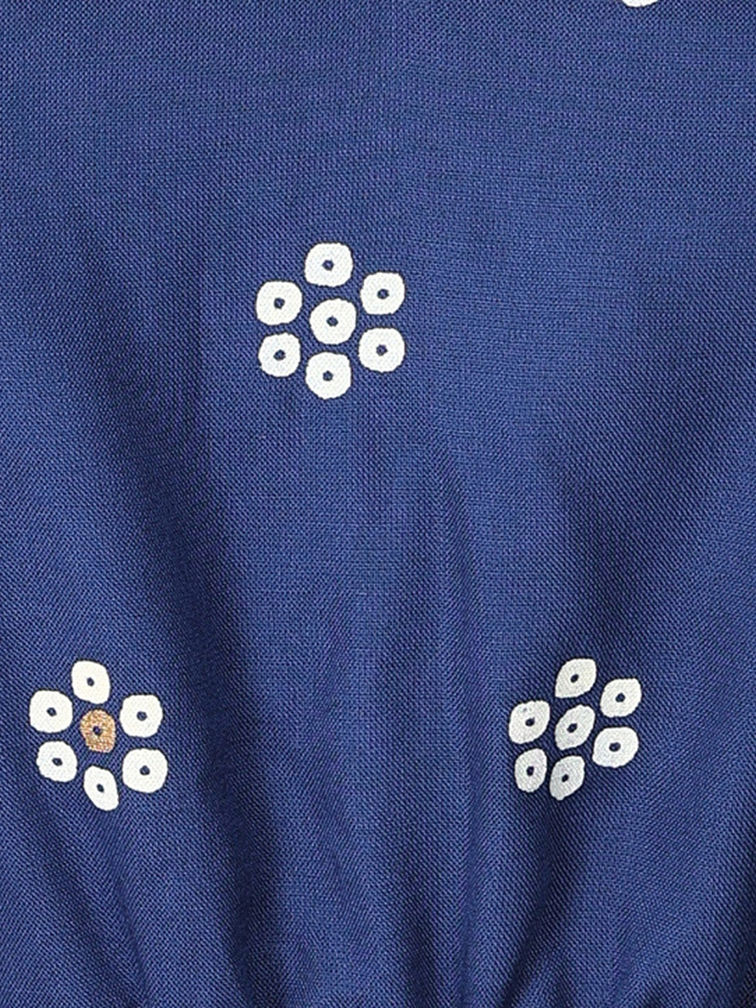 Stylum Women's Blue Floral Printed Rayon Short Peplum Top (TOPBLUERAMYA)