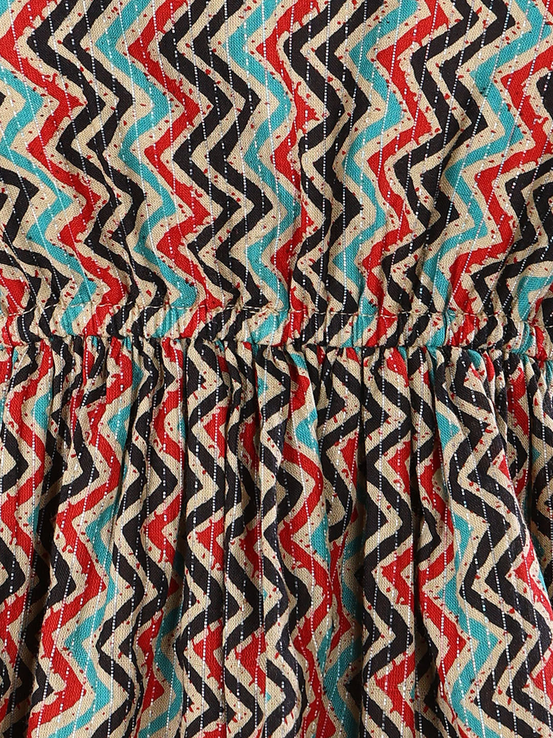 Stylum Women's Multi Printed Cotton Short Peplum Top (TOPSNAKELADDER)