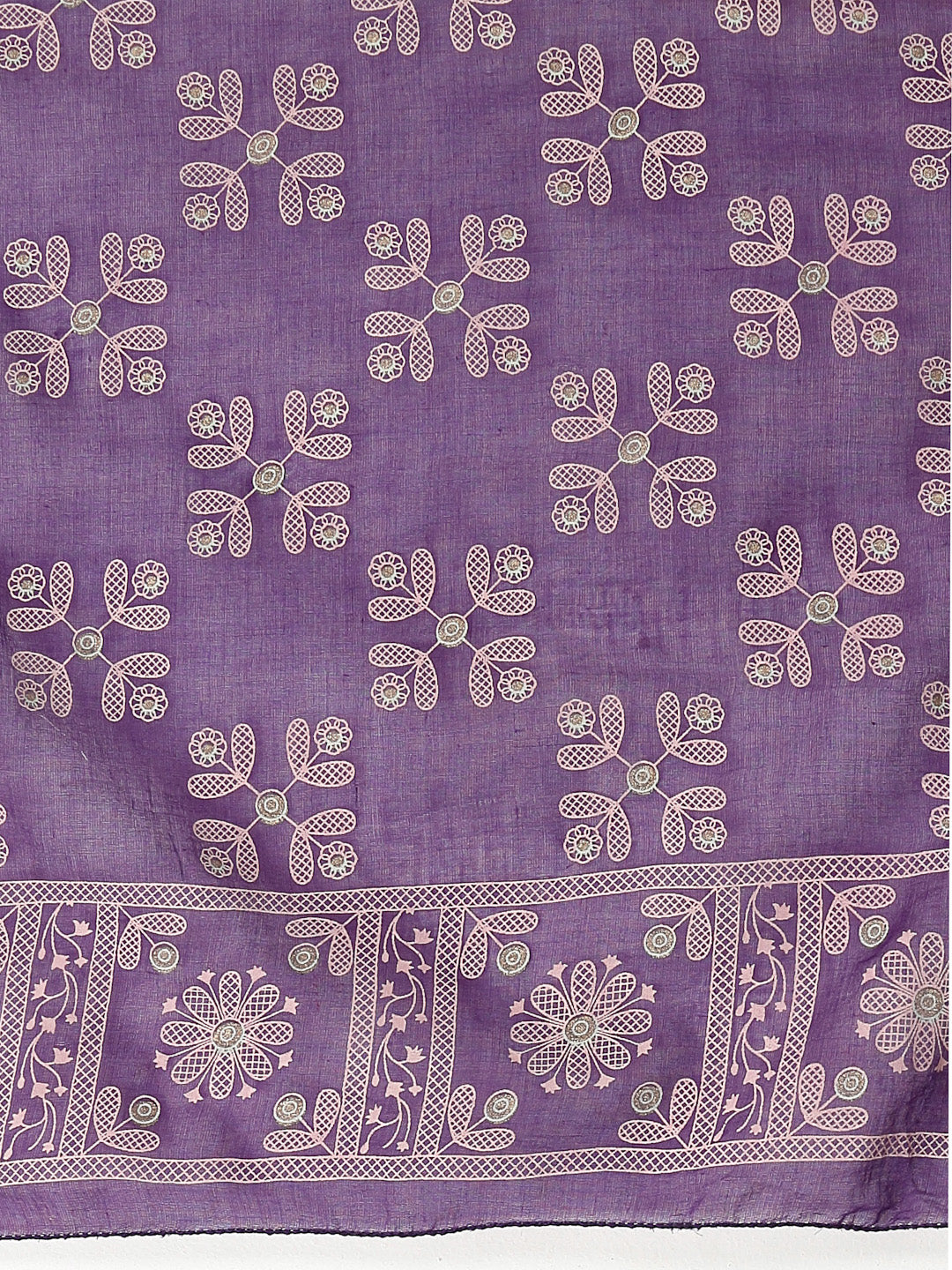 Stylum Women's Printed Rayon Anarkali kurta with Dupatta (VOILMUFTI)