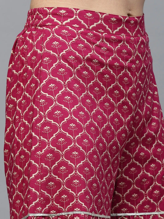 Rayon Short Kurti and Sharara set
