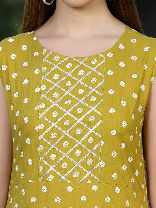 A-Line Kurta with Dupatta