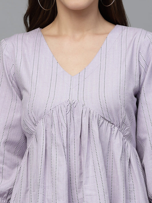 Cotton Blend Flared dress