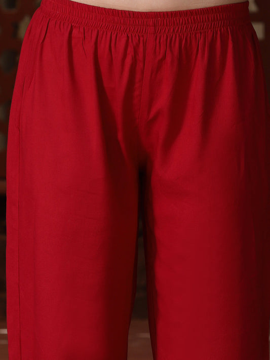 Anarkali Kurta Pant Dupatta Set