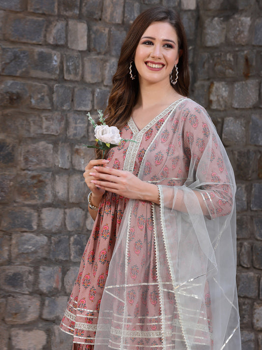 Rayon Kurta Sharara Dupatta Set