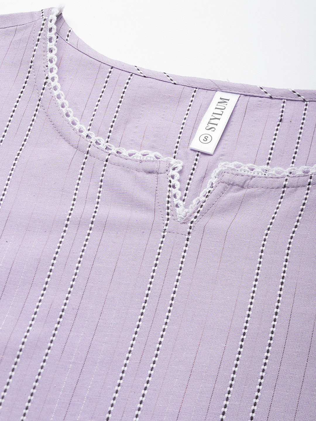 Mauve Straight Kurta Pant Set