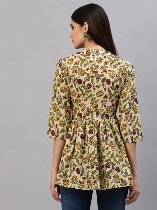 Stylum Women's Floral Printed Cotton Top (TAPRI)