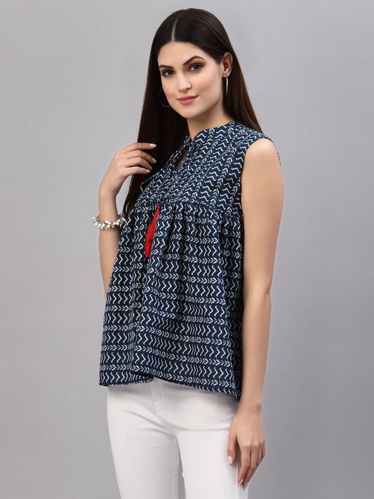 Stylum Women's Printed Cotton Top (VENDA)