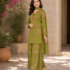 Emerald Green Pink Farshi Salwar set