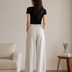 Women’s off white Wide Leg Trousers