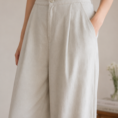 Women’s off white Wide Leg Trousers