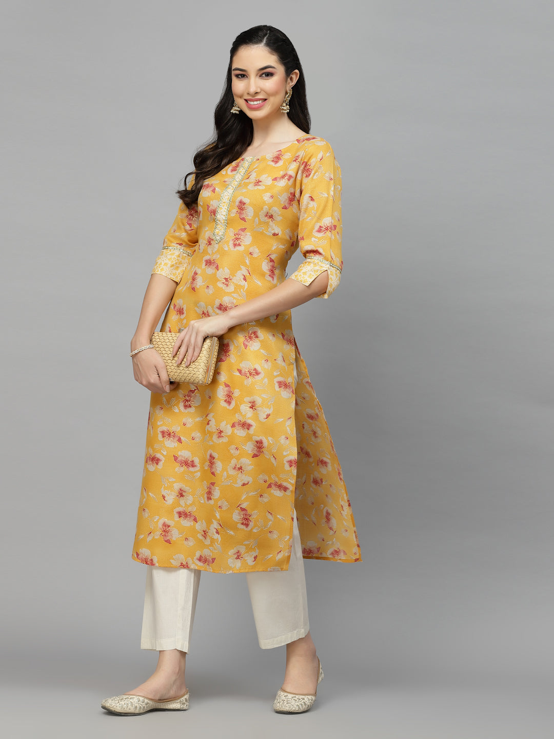 Rayon Blend Straight Kurta