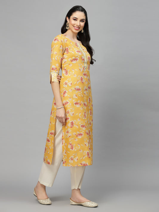 Rayon Blend Straight Kurta