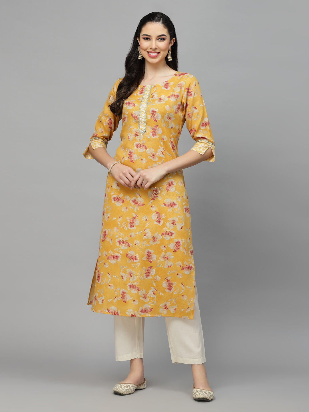 Rayon Blend Straight Kurta