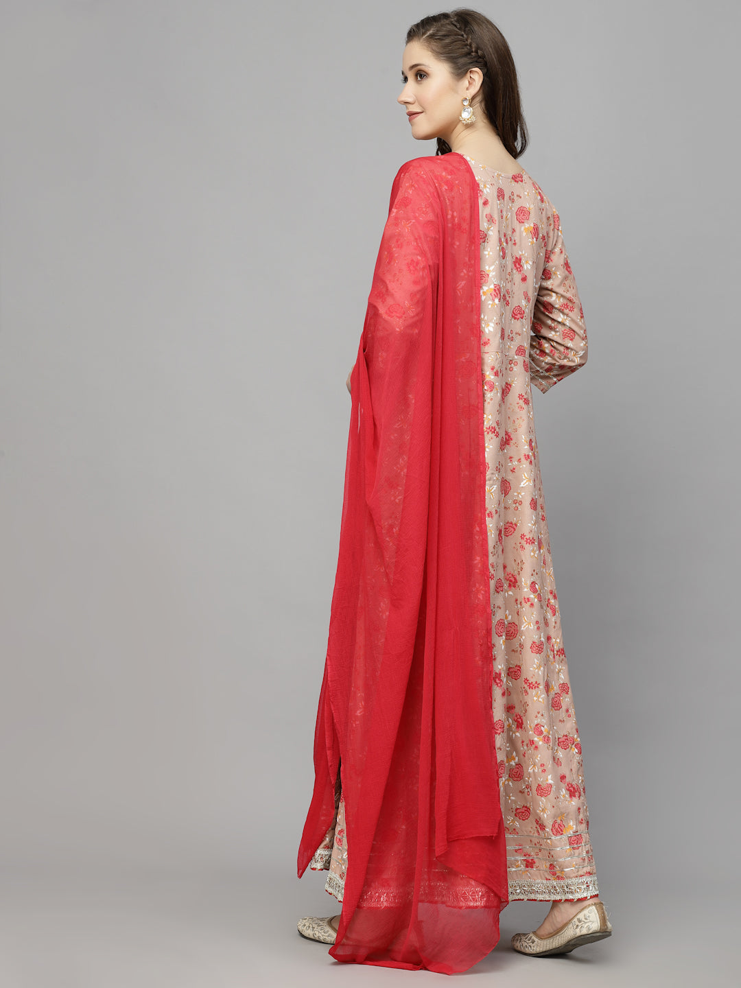 Rayon Anarkali kurta with Dupatta