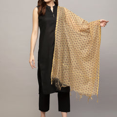 Floral Printed Chanderi Dupatta