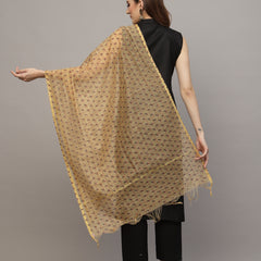 Floral Printed Chanderi Dupatta