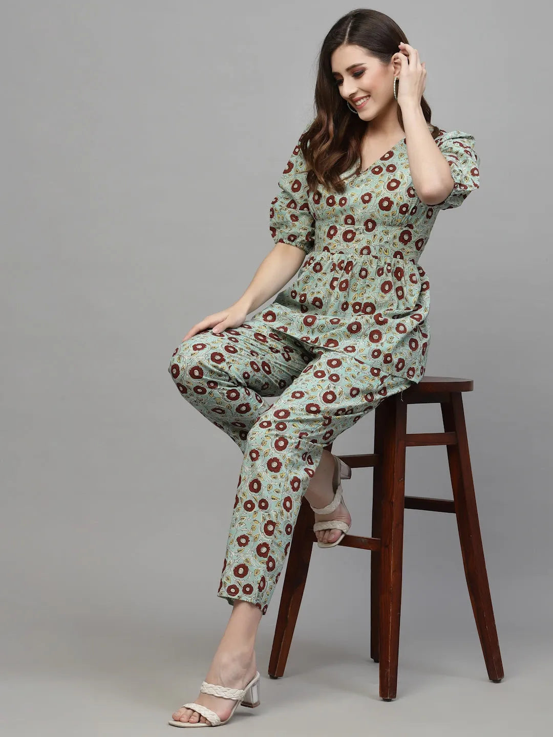 Stylum Women's Floral Printed Cotton Co-Ords set (BELACORD)