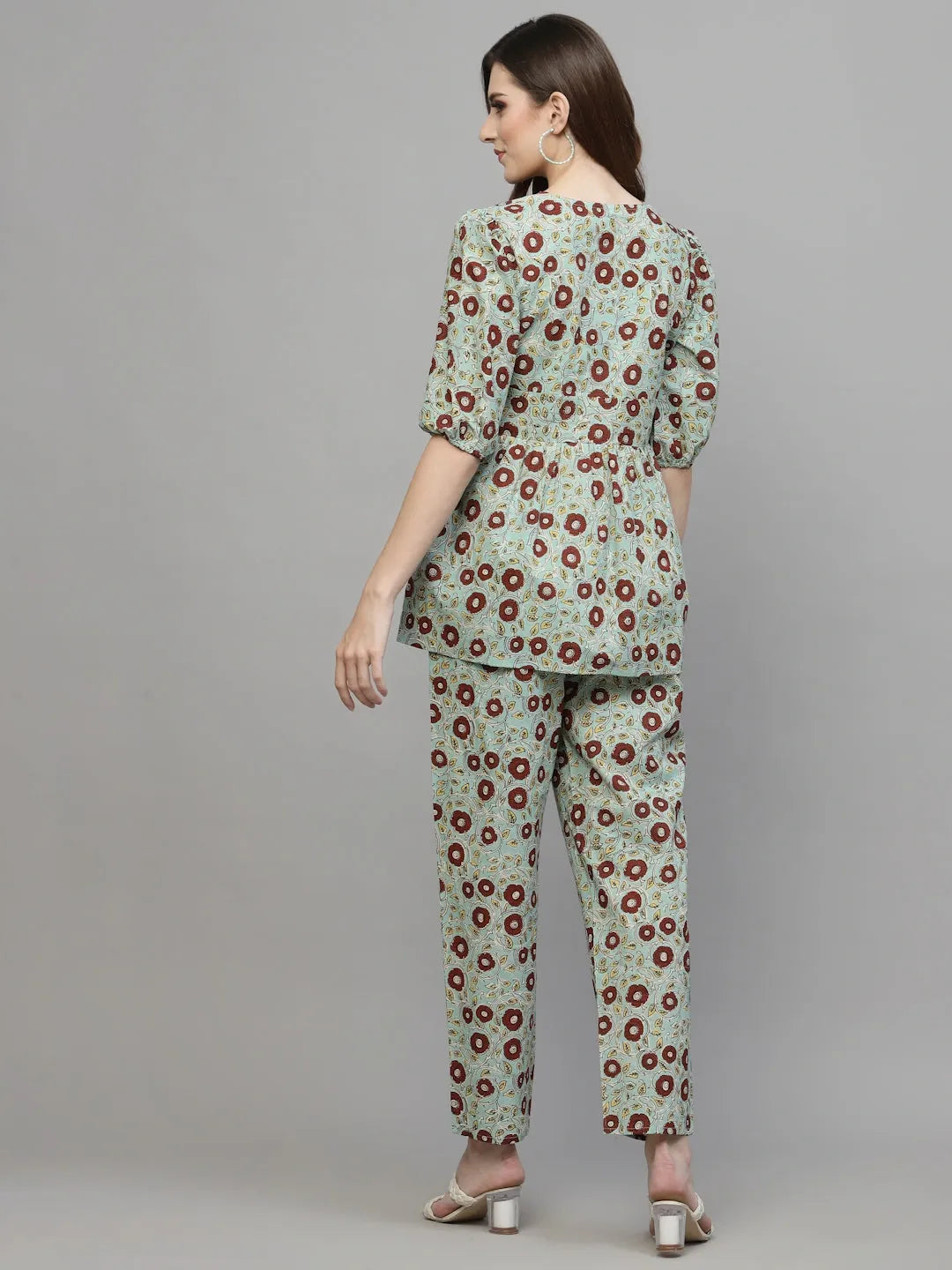 Stylum Women's Floral Printed Cotton Co-Ords set (BELACORD)