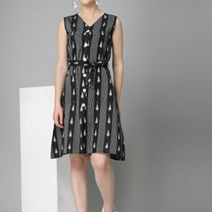 Cotton Blend Sheath Dress