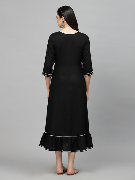 Embellished Rayon Anarkali kurta