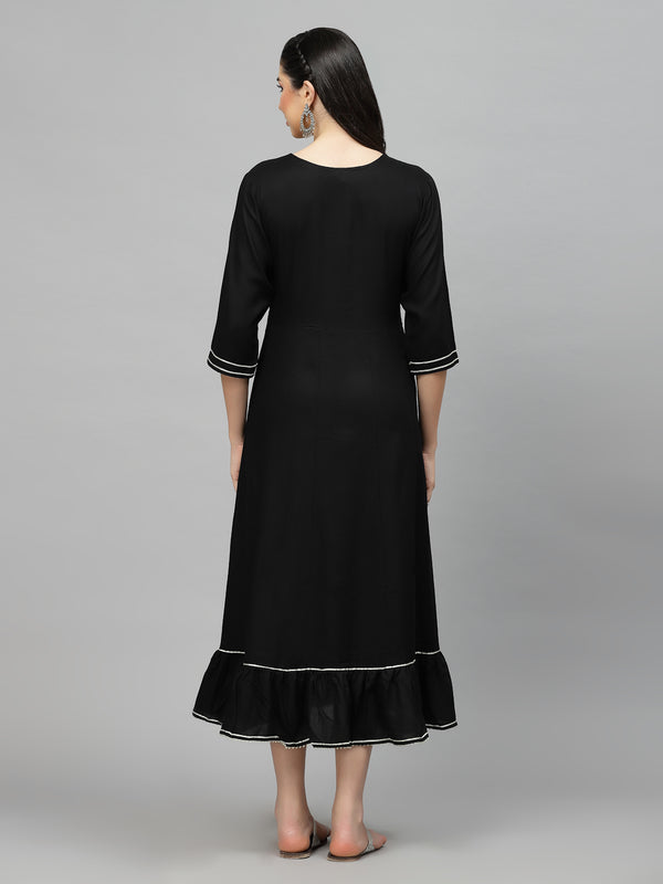 Embellished Rayon Anarkali kurta