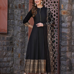 Rayon Anarkali kurta with Dupatta