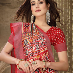 Cotton Blend Saree