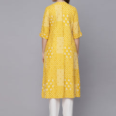 Printed Rayon A-Line Kurta