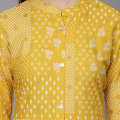 Printed Rayon A-Line Kurta