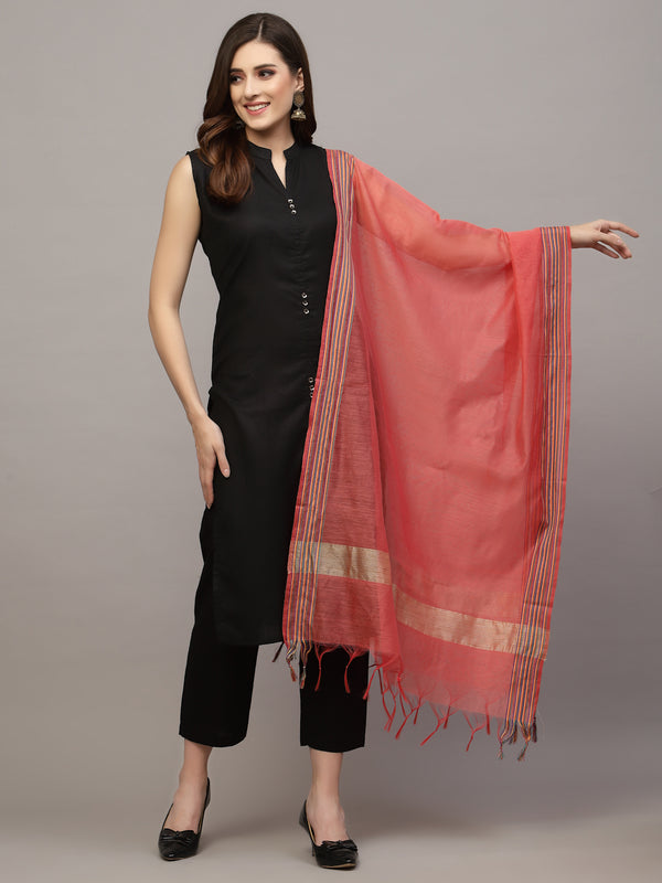 Stylum Women's Self Design Chanderi Dupatta-CHANDERI12CRL