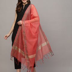 Stylum Women's Self Design Chanderi Dupatta-CHANDERI12CRL