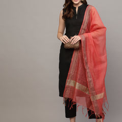 Stylum Women's Self Design Chanderi Dupatta-CHANDERI12CRL